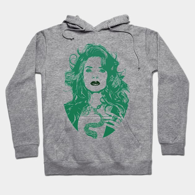 Gloria Trevi// green solid style, Hoodie by Loreatees